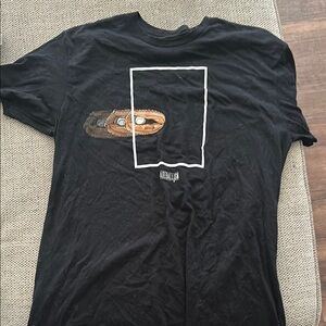 Black Short Sleeve Tee with Infinity Graphic